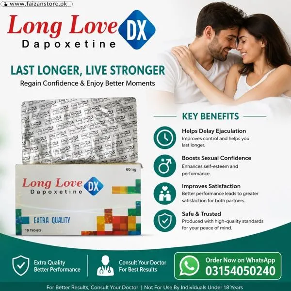 Long Love Dapoxetine Tablets in Pakistan