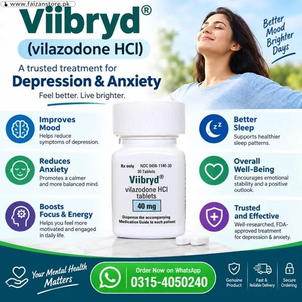Viibryd 40mg Pills Price In Pakistan