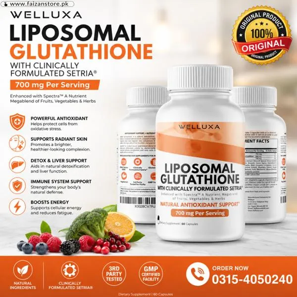 Welluxa Liposomal Glutathione Capsules In Pakistan
