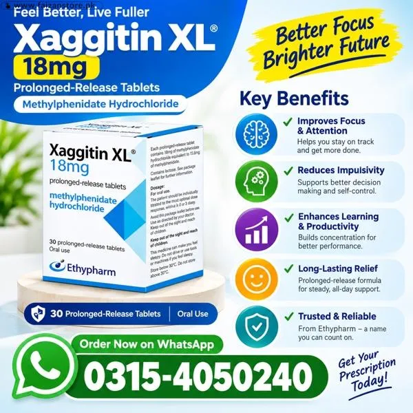 Xaggitin XL 18mg Tablets Price In Pakistan