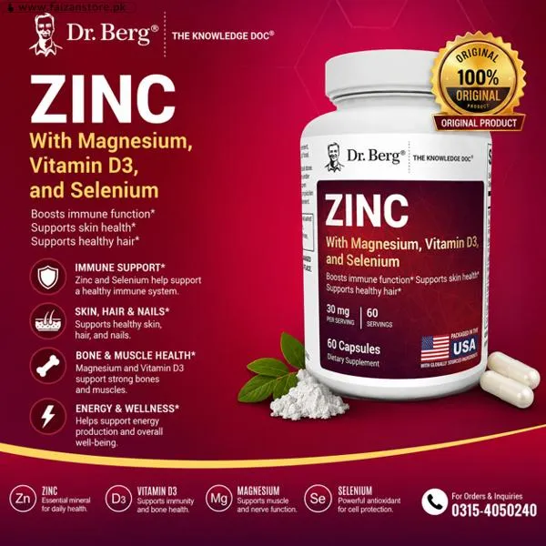 Dr. Berg Zinc 30mg Capsules In Pakistan