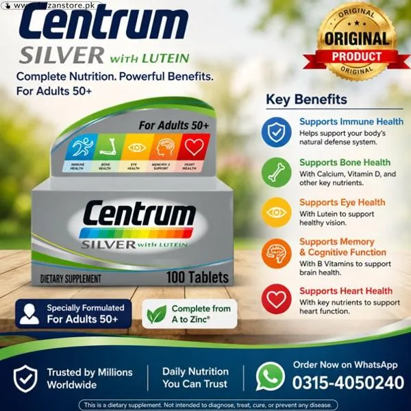 Centrum Lutein Silver 100 Tablets In Pakistan