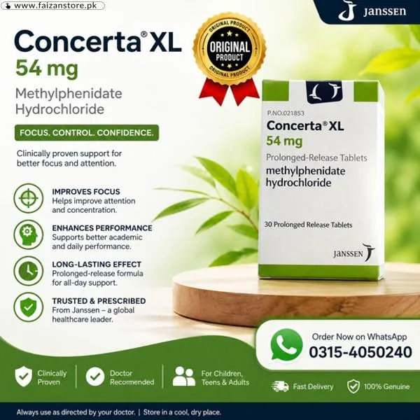 Concerta XL 54mg Tablets In Pakistan