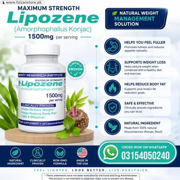 Lipozene 1500mg Capsule Price in Pakistan