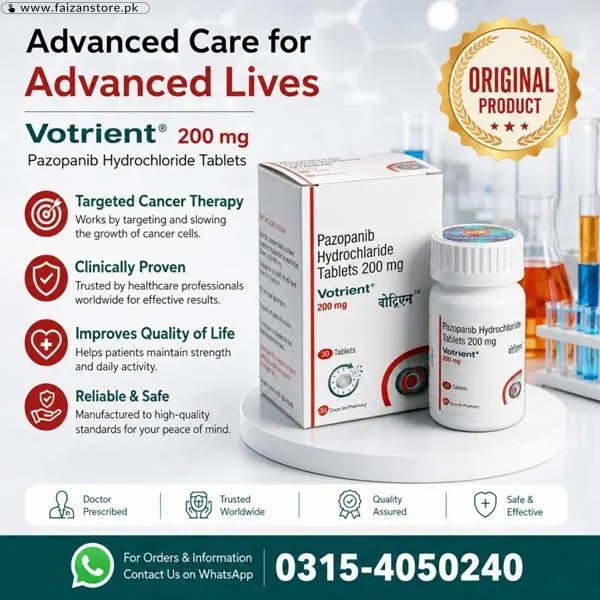 Votrient 200mg 30 Tablets In Pakistan