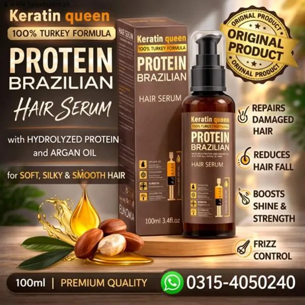 Keratin Queen Protein Brazilian Hair Serum In Pakistan