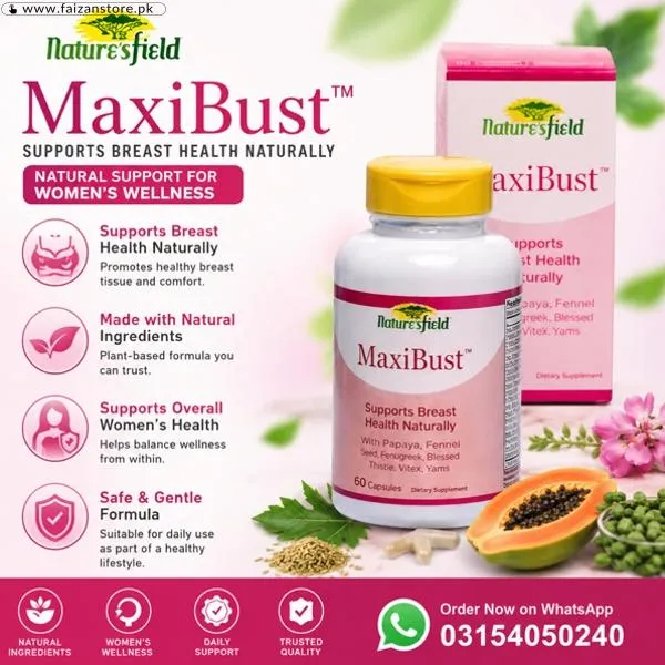 Nature’s Field Maxibust 60 Capsules in Pakistan
