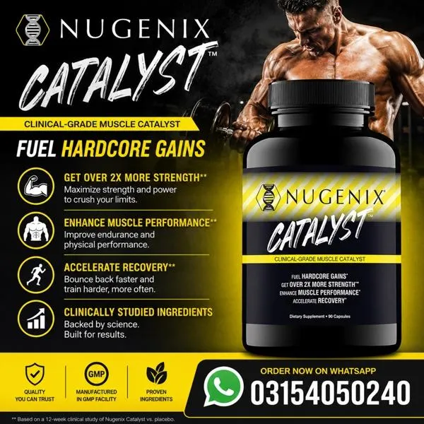 Nugenix Catalyst Enhanced Muscle Builder Capsules in Pakistan