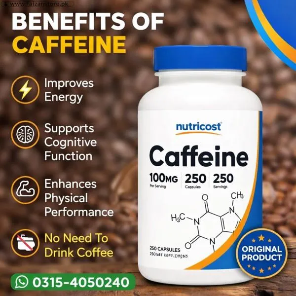 Nutricost Caffeine 100Mg Capsules In Pakistan