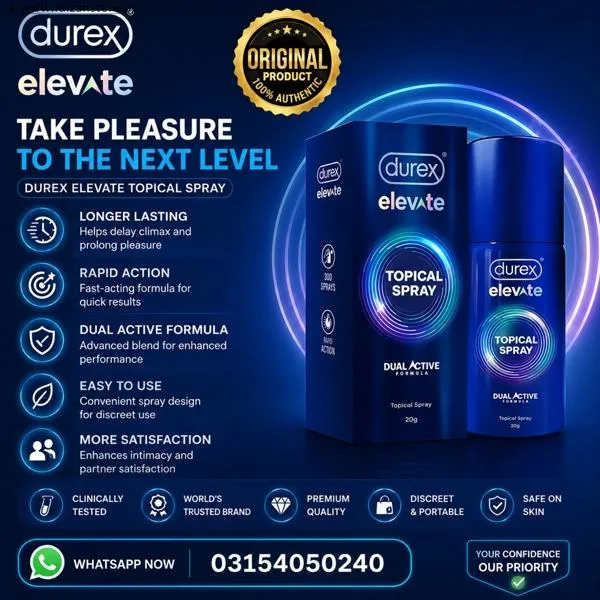 Durex Elevate Climax Delay Spray Price in Pakistan