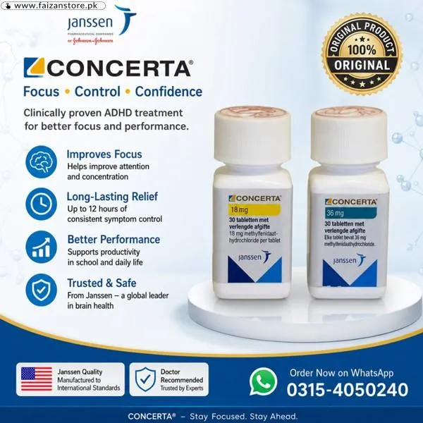 Concerta® Extended Release Tablets In Pakistan
