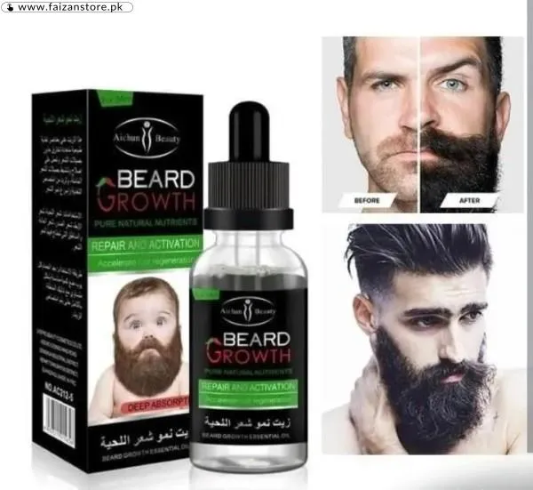 Beard and Mustache Hair Growth Oil for Men in Pakistan