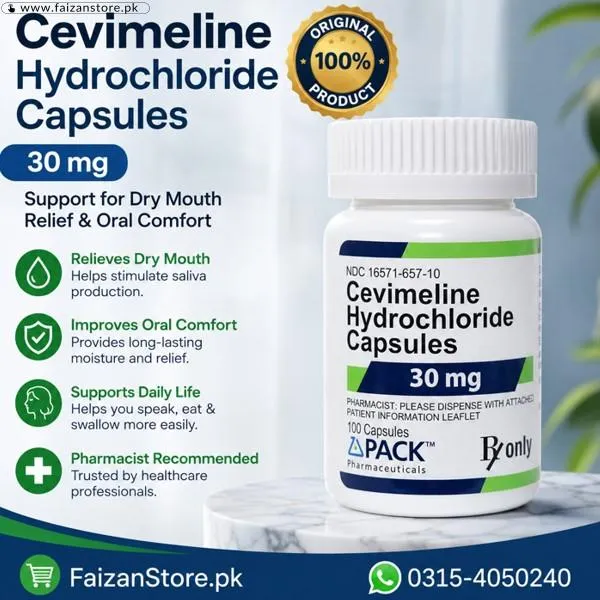 Cevimeline Hydrochloride 30mg Capsules In Pakistan