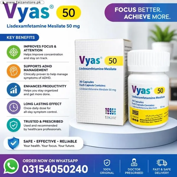 Vyas 50mg Capsules Price in Pakistan