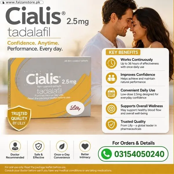 Cialis 2.5Mg Price in Pakistan