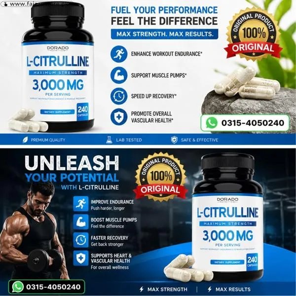 Dorado Nutrition L-Citrulline 3000Mg In Pakistan