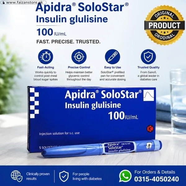 Apidra 100iu Solostar Injection In Pakistan
