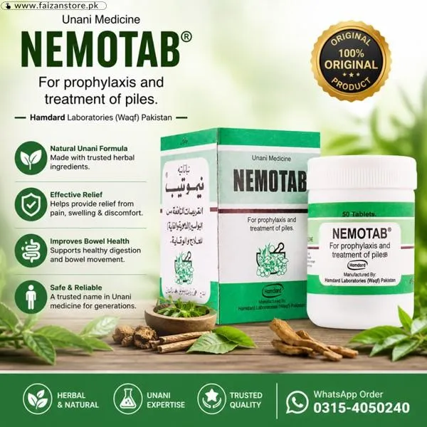 Nemotab 50 Tablets Hamdard In Pakistan