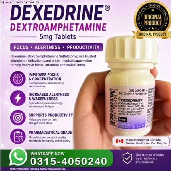 Dexedrine Dextroamphetamine Sulfate 5mg Tablets In Pakistan
