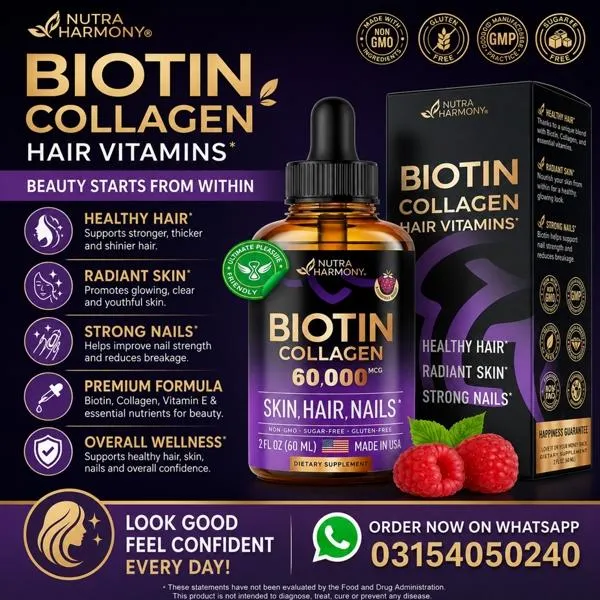 Biotin & Collagen - Vitamins for Hair Growth Price in Pakistan