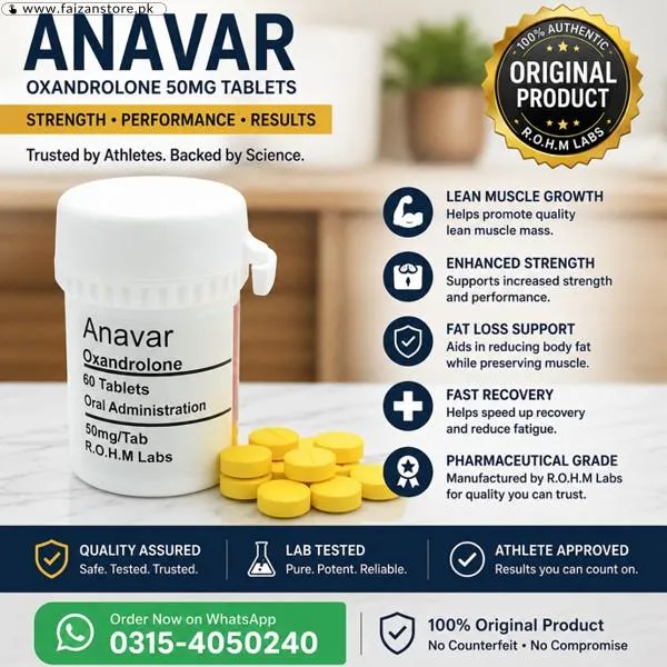 Anavar Oxandrolone 50mg Tablets In Pakistan