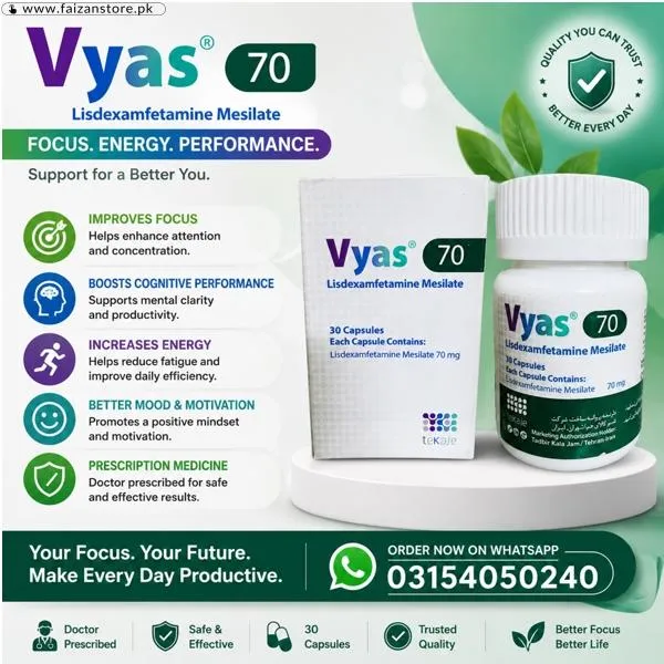 Vyas 70mg Capsules Price in Pakistan