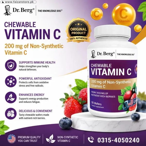 Dr. Berg Chewable Vitamin C Complex Wafers In Pakistan