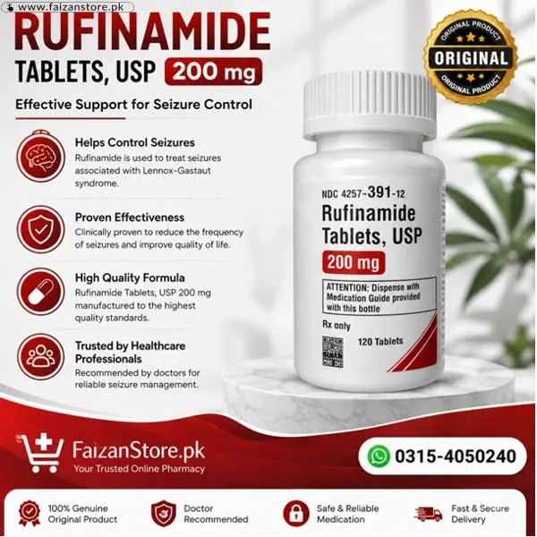 Rufinamide Tablets Usp 200mg In Pakistan