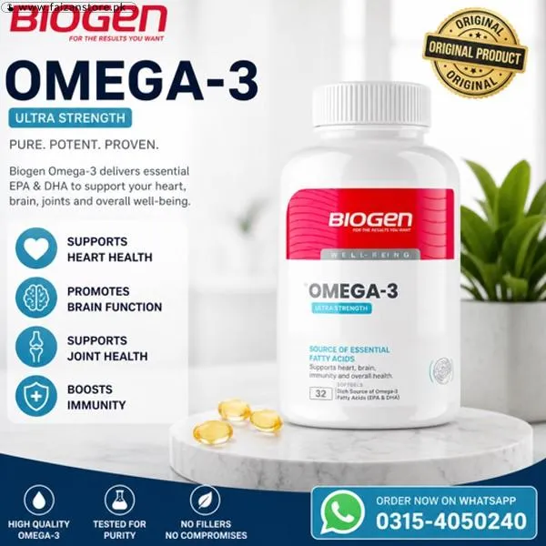 Biogen Omega 3 1000mg Fish Oil In Pakistan