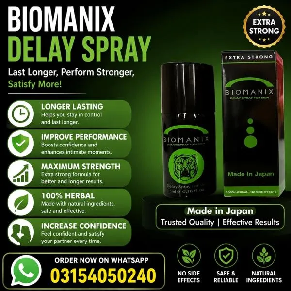 Biomanix Delay Spray Price in Pakistan