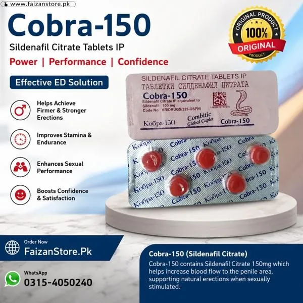 Black Cobra 150Mg Tablets In Pakistan