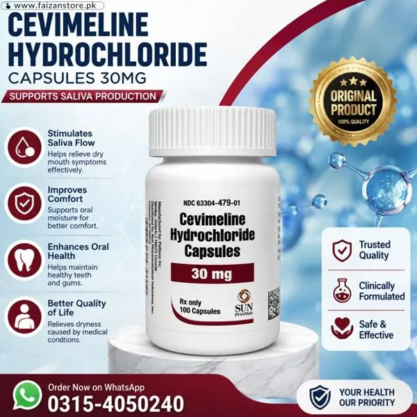 Cevimeline Hydrochloride 30mg Capsules In Pakistan