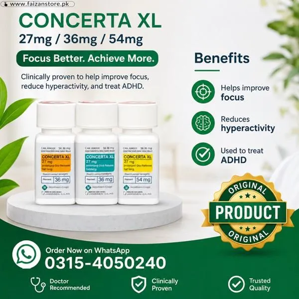 Concerta® Extended Release Tablets In Pakistan
