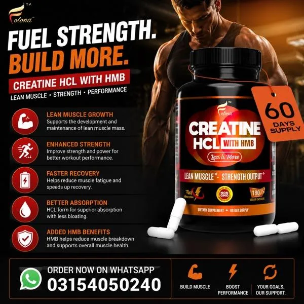 Creatine HCL Capsules with HMB in Pakistan