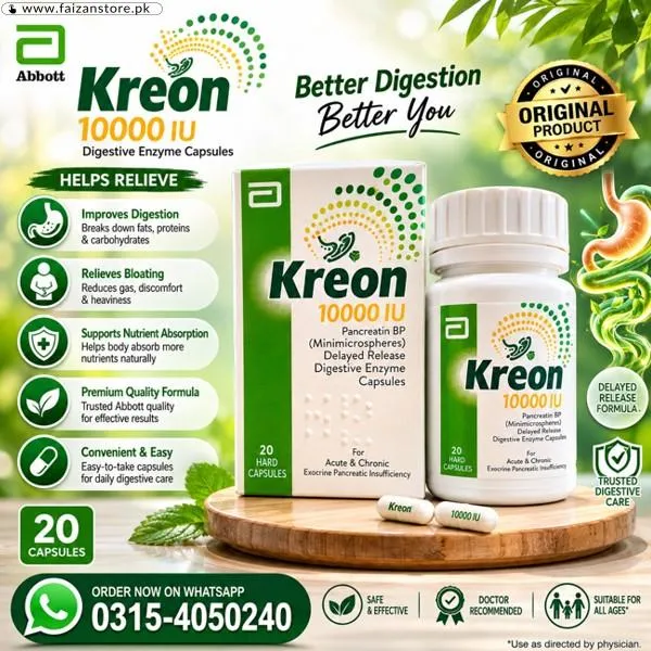 Creon 10000 Pancreatic Enzyme Capsules In Pakistan