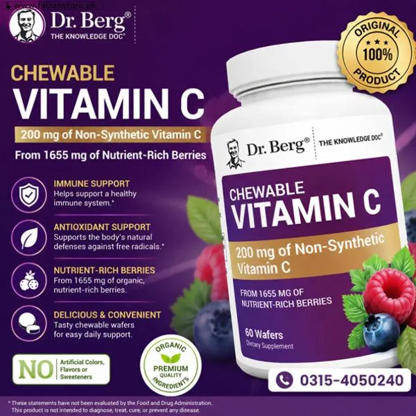 Dr. Berg Chewable Vitamin C Complex Wafers In Pakistan