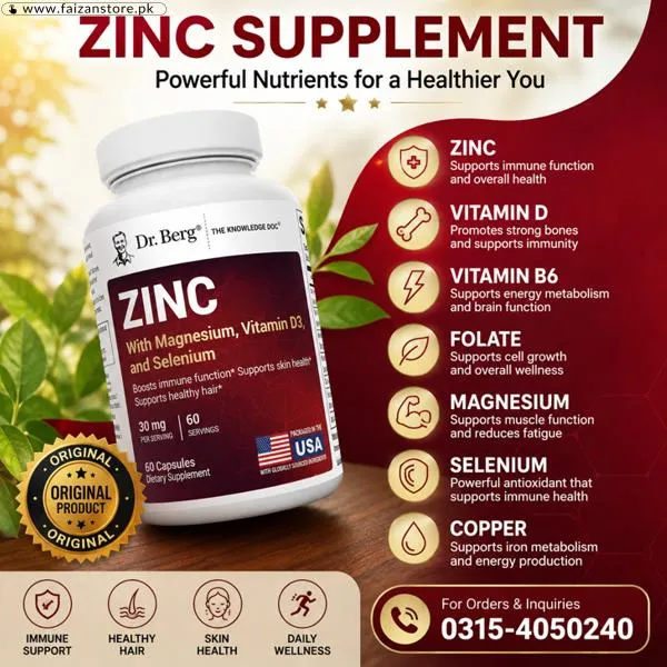 Dr. Berg Zinc 30mg Capsules In Pakistan