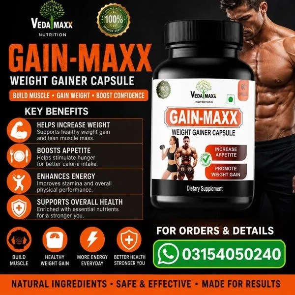 Gain Maxx Weight Gainer Capsules in Pakistan