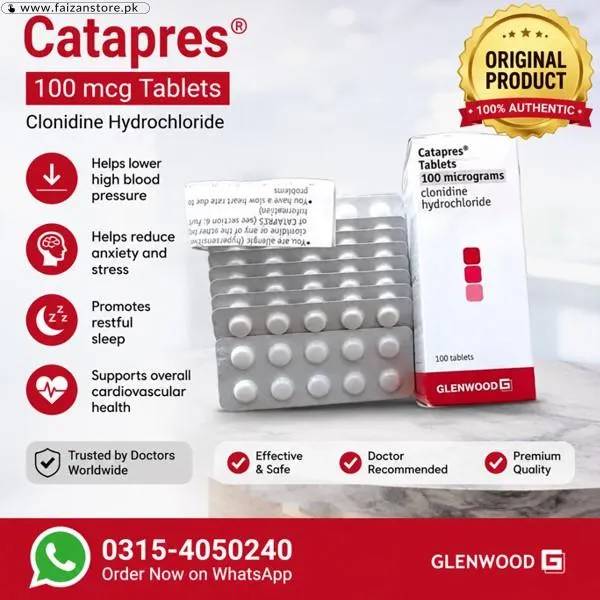 Glenwood Catapres 100mcg Tablets In Pakistan