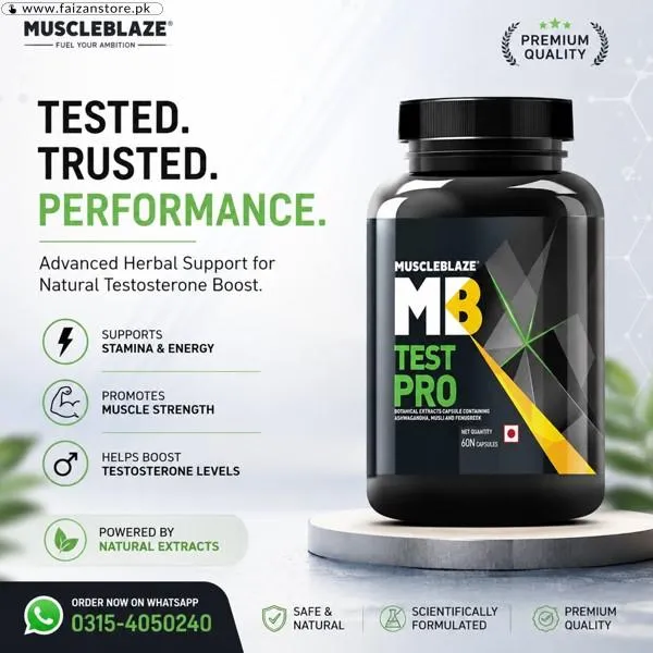 MuscleBlaze MB Test Pro Capsule Price In Pakistan