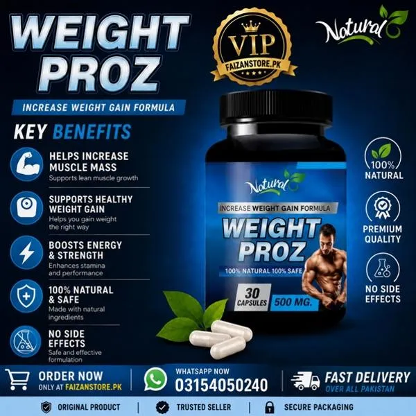 Natural Weight Proz Capsules in Pakistan