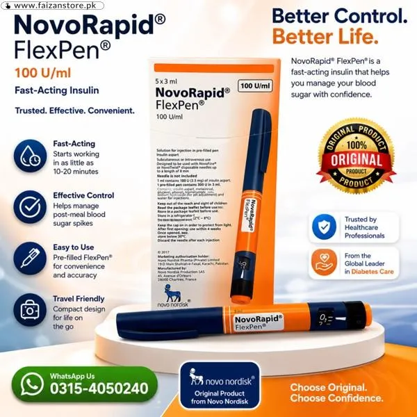 Novorapid Flexpen Prefilled Pen 100Iu/ml In Pakistan