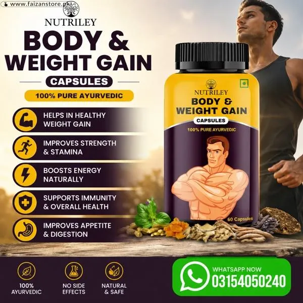 Nutriley Body And Weight Gain Capsules in Pakistan