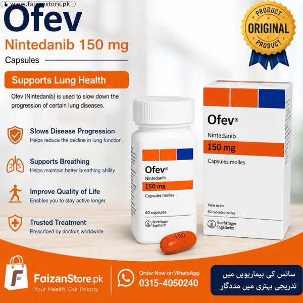 Ofev 150Mg (Nintedanib) Capsules In Pakistan