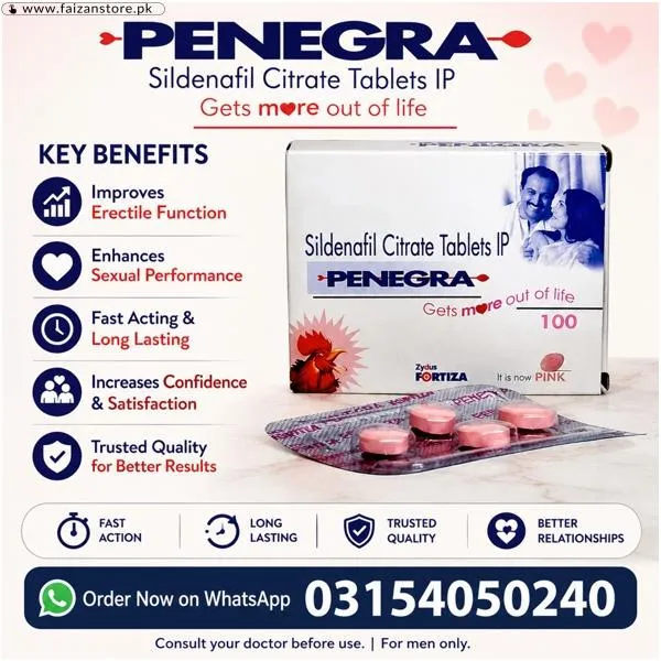 Penegra 100Mg Tablets in Pakistan