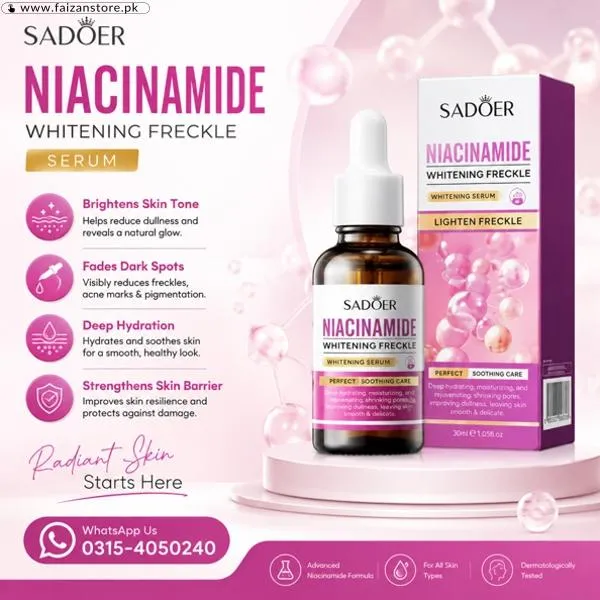 Sadoer Nicotinamide Whitening Freckles Serum Price in Pakistan