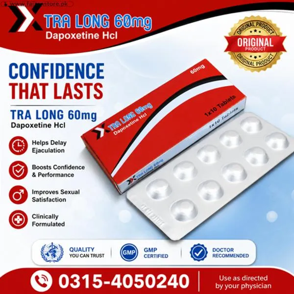 Xtra Long 60mg Dapoxetine Tablets In Pakistan