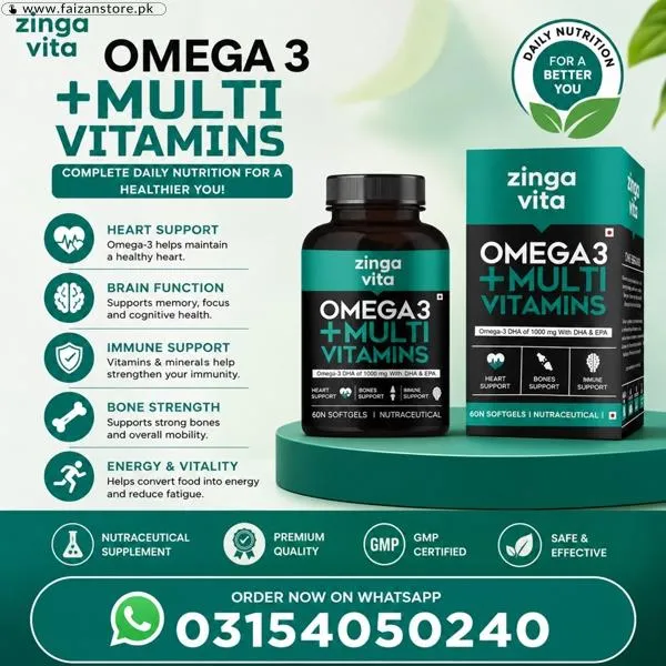 Zingavita Omega 3 Capsules in Pakistan